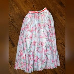 Long floral skirt